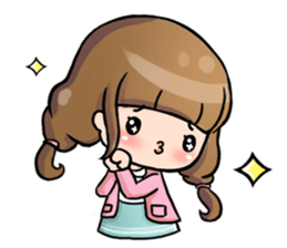 Hana the little girl sticker #13394773