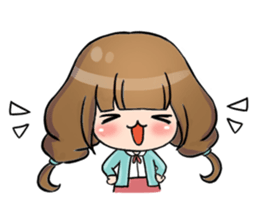 Hana the little girl sticker #13394780