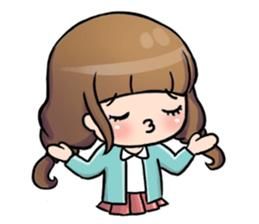 Hana the little girl sticker #13394782