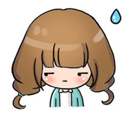 Hana the little girl sticker #13394783