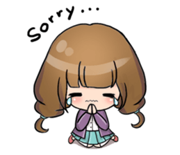 Hana the little girl sticker #13394786