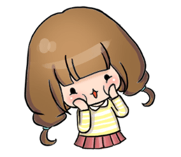 Hana the little girl sticker #13394793