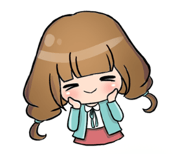 Hana the little girl sticker #13394794
