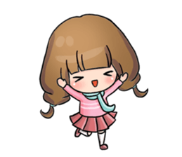 Hana the little girl sticker #13394795