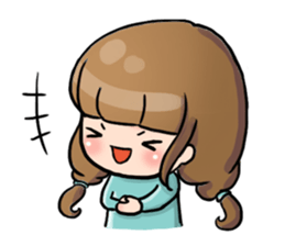 Hana the little girl sticker #13394797