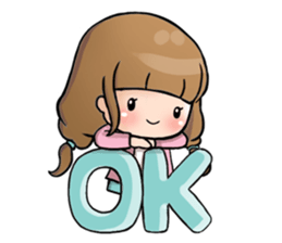 Hana the little girl sticker #13394798