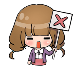 Hana the little girl sticker #13394799