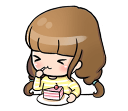 Hana the little girl sticker #13394802