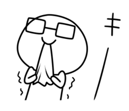 Glasses boy. sticker #13395199