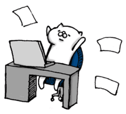 White guy 3 sticker #13395363