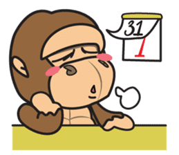 Little Gorilla - Chibi 1 sticker #13395974