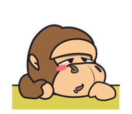 Little Gorilla - Chibi 1 sticker #13395975