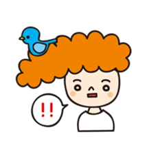 Colorful and pop girl sticker #13396053