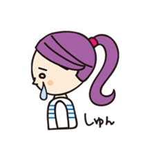 Colorful and pop girl sticker #13396057