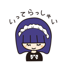 Colorful and pop girl sticker #13396060