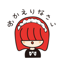 Colorful and pop girl sticker #13396061