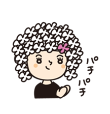 Colorful and pop girl sticker #13396069