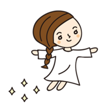 Colorful and pop girl sticker #13396071