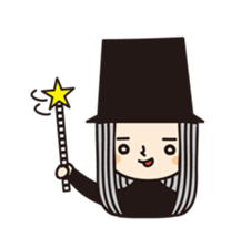 Colorful and pop girl sticker #13396072