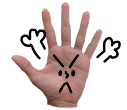 Hand Man!! sticker #13396175