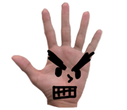 Hand Man!! sticker #13396183