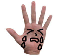 Hand Man!! sticker #13396184