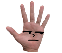 Hand Man!! sticker #13396187