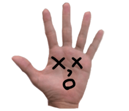 Hand Man!! sticker #13396189