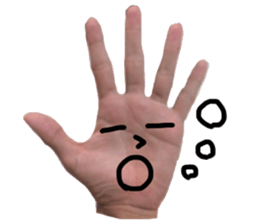 Hand Man!! sticker #13396192