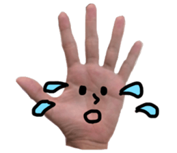 Hand Man!! sticker #13396195