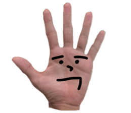 Hand Man!! sticker #13396196