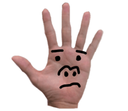 Hand Man!! sticker #13396200