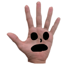 Hand Man!! sticker #13396204