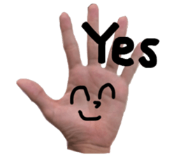 Hand Man!! sticker #13396206