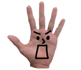 Hand Man!! sticker #13396208