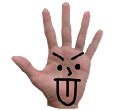 Hand Man!! sticker #13396209