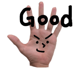 Hand Man!! sticker #13396210