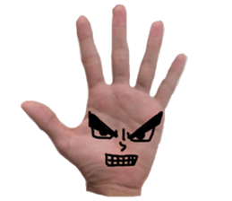 Hand Man!! sticker #13396212