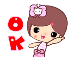 The cute beauty of flower A3 sticker #13396268