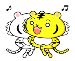 Moves tiger sticker #13396281