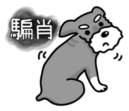 A Miniature Schnauzer (old skin) sticker #13397341