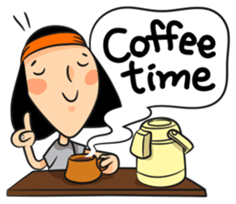 mom's happy sticker #13398336