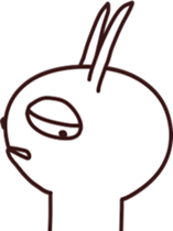 The rabbit which sulked 2 sticker #13398626