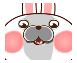 Dependent rabbit3 sticker #13398825