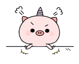 pink pink pig (chinese) sticker #13399761