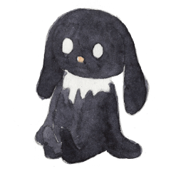 Negative black Rabbit