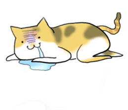 pork floss & gray baby sticker #13400347