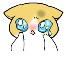 pork floss & gray baby sticker #13400355