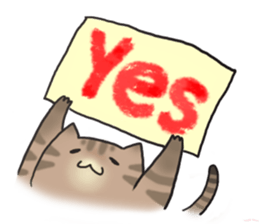 pork floss & gray baby sticker #13400358