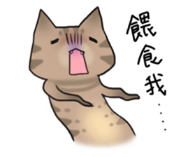 pork floss & gray baby sticker #13400364